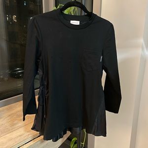 Black Moncler flare Top
